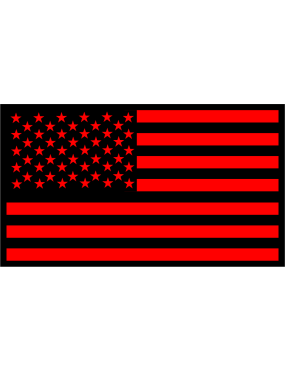 Image for 170 ARS Red and Black American Flag Patch