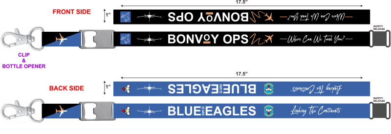 32 ARS Blue Eagles Bonvoy OPS Lanyard
