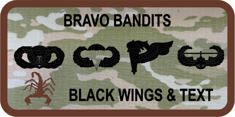 822 BDS Bravo Bandits Scorpion OCP Name Tag 