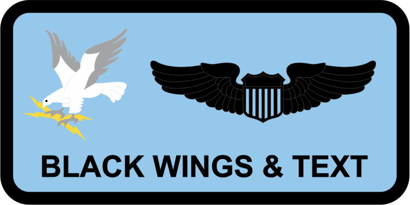 820 BDG Heritage Eagle Name Tag 