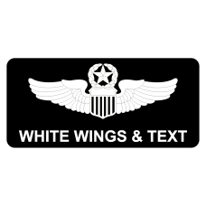 Image for HQ USAFE Black and White Name Tag