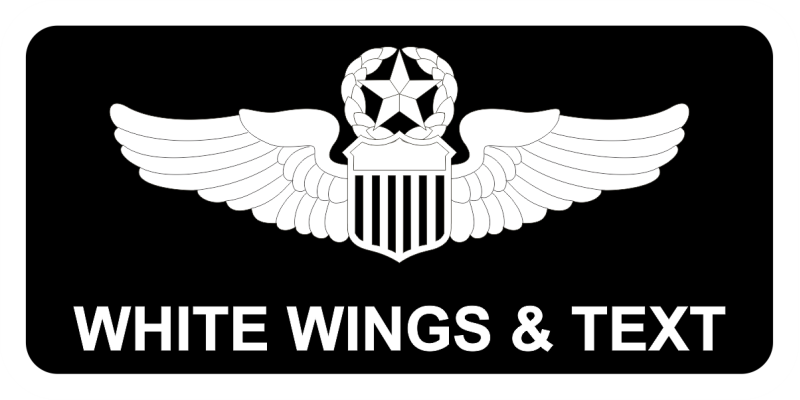 HQ USAFE Black and White Name Tag