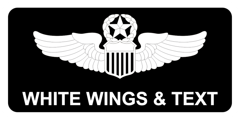 HQ USAFE Black and White Name Tag