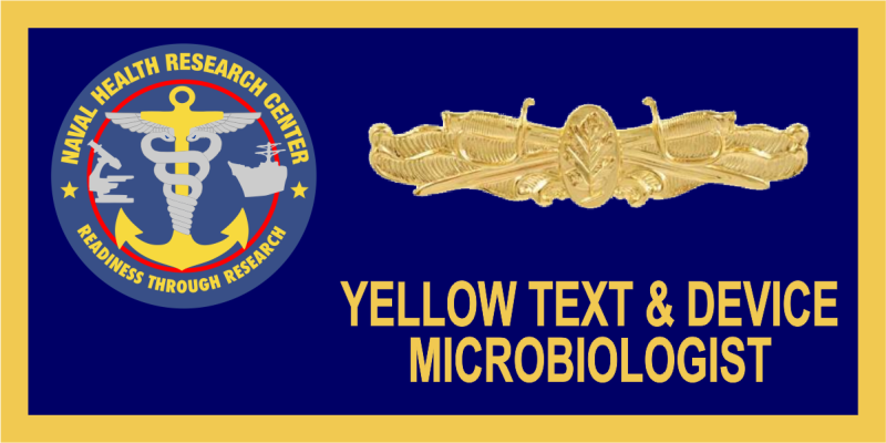 Naval Health Research Center Name Tag