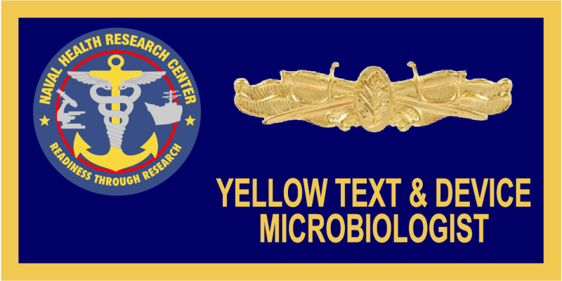 Naval Health Research Center Name Tag