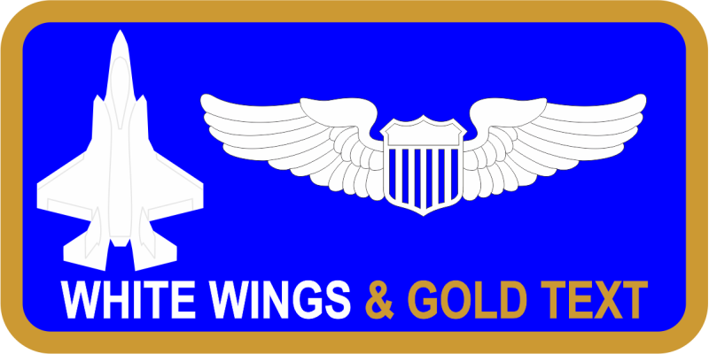 59 TES F-35 Blue Name Tag