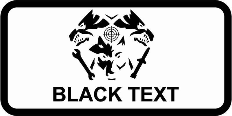 57 MXG White Name Tag