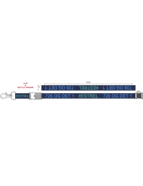 Image for 726 OD DET 1 Blue Lanyard