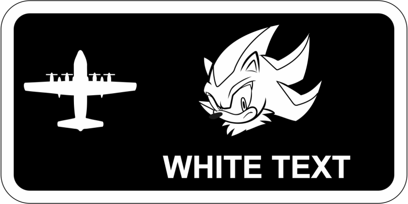 USAF AMMOS Shadow Hedgehog Name Tag