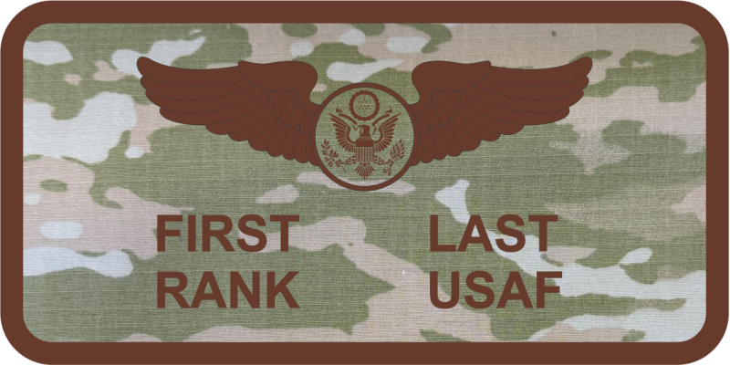 AF 3-Color OCP Fabric OCP Name Tag Option 3