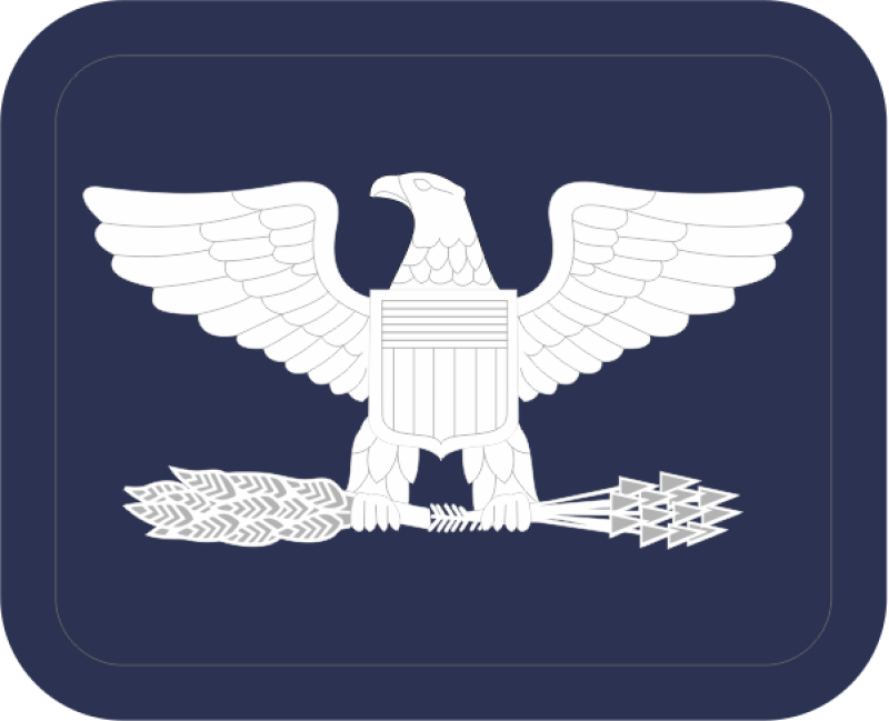 Left Facing Colonel Navy Occupational Device