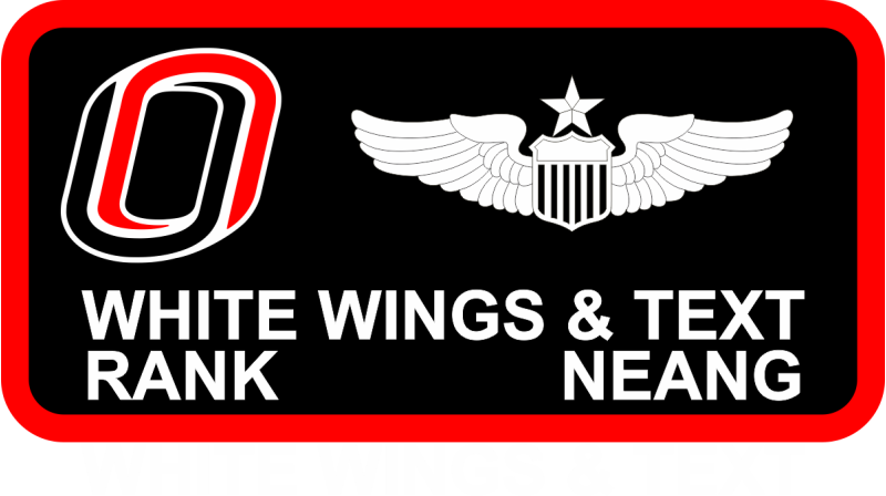 238 CTS Two Lines of Text Name Tag