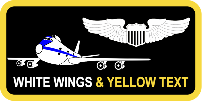 95 OSS E-4B Black Name Tag