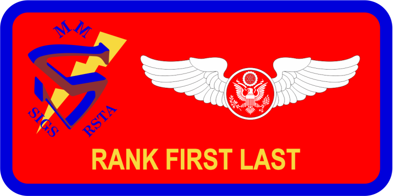 97 IS Special Signals Red Name Tag
