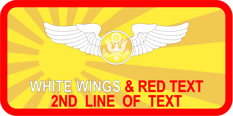 97 IS Sunburst Name Tag