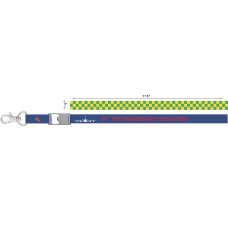 Image for 38 RS Green/Yellow Checks Lanyard