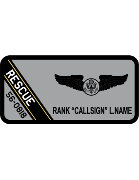 Image for 301 RQS Rescue 56-0818 Enlisted Call Sign Name Tag