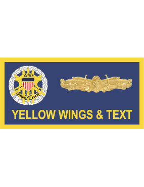 Image for Pentagon Joint Chief of Staff Name Tag - Navy Square Corners