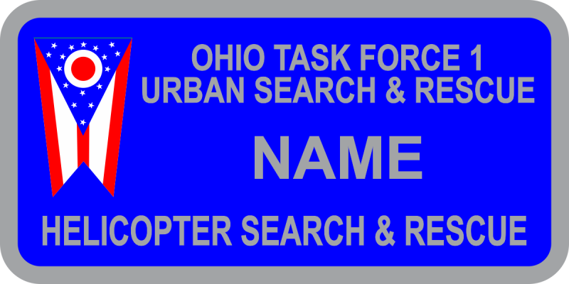 Ohio Task Force 1 Name Tag