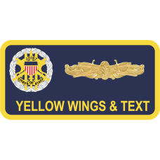 Image for Pentagon Joint Chief of Staff Name Tag - Navy Round Corners