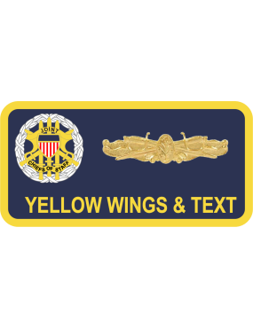 Image for Pentagon Joint Chief of Staff Name Tag - Navy Round Corners