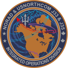 Image for NORAD & USNORTHCOM J33 & J35 / Integrated Operations Division Patch
