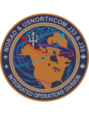 Image for NORAD & USNORTHCOM J33 & J35 / Integrated Operations Division Patch