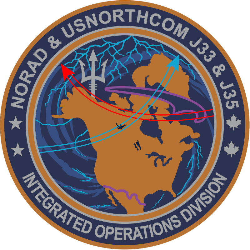 NORAD & USNORTHCOM J33 & J35 / Integrated Operations Division Patch 