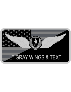 Image for MA State Police Gray Wings Name Tag