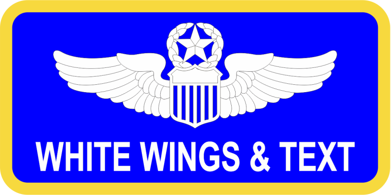 89 AS Blue Standard Name Tag