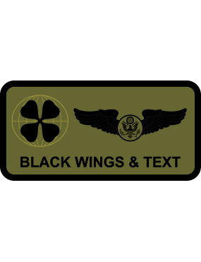 Image for AFSOC Clover In Front of Globe Name Tag