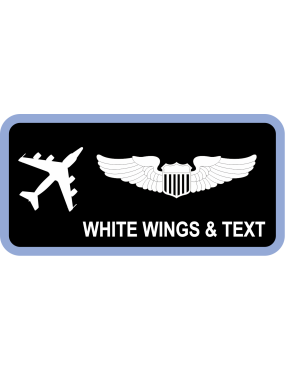 Image for 95 RS Mon-Thurs White RC-135 Name Tag