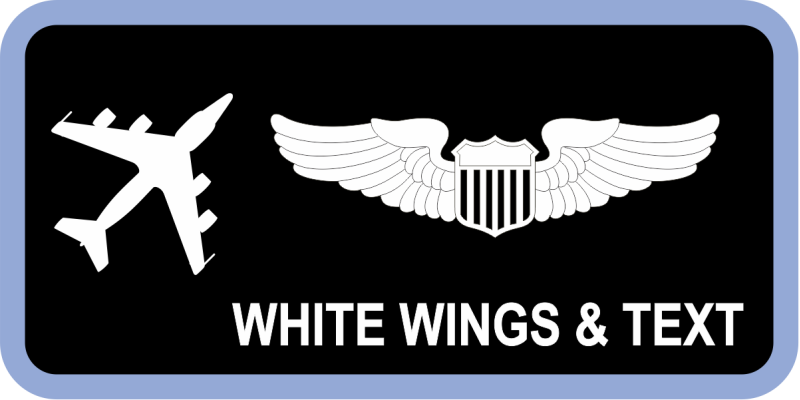 95 RS Mon-Thurs White RC-135 Name Tag