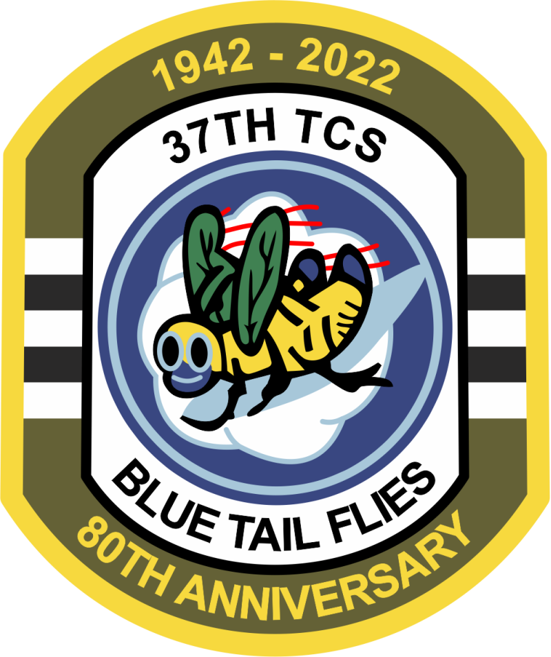37 TCS Blue Tail Flies 80th Anniv Patch