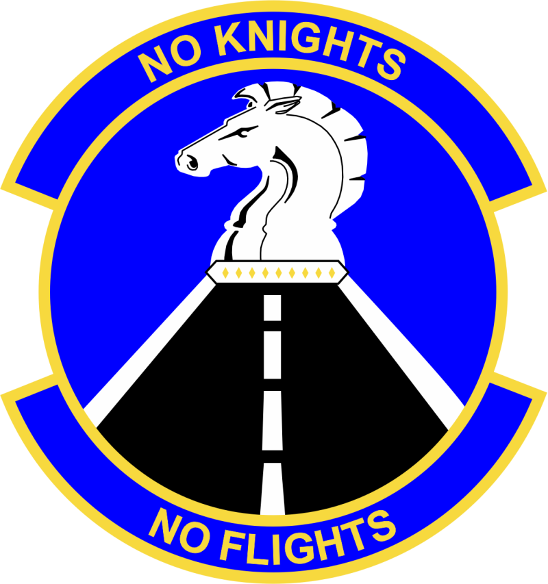 86 OSS No Knights No Flights Full Color Patch