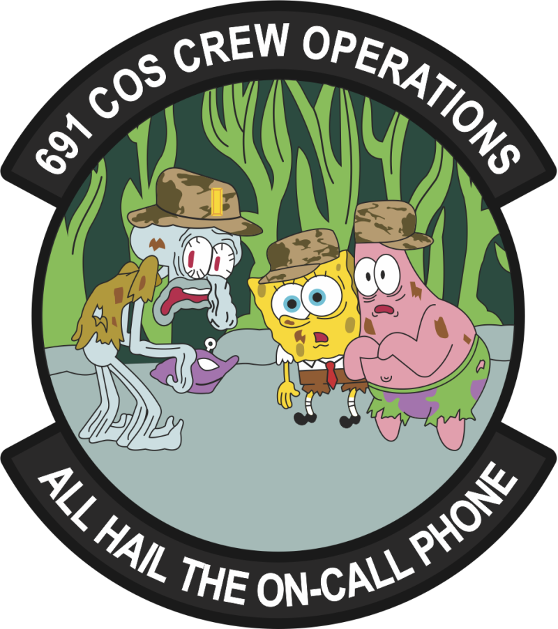 691 COS Crew Operations PVC Patch