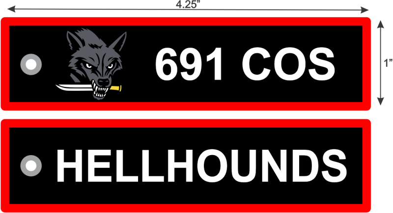 691 COS Hellhounds Key Chain
