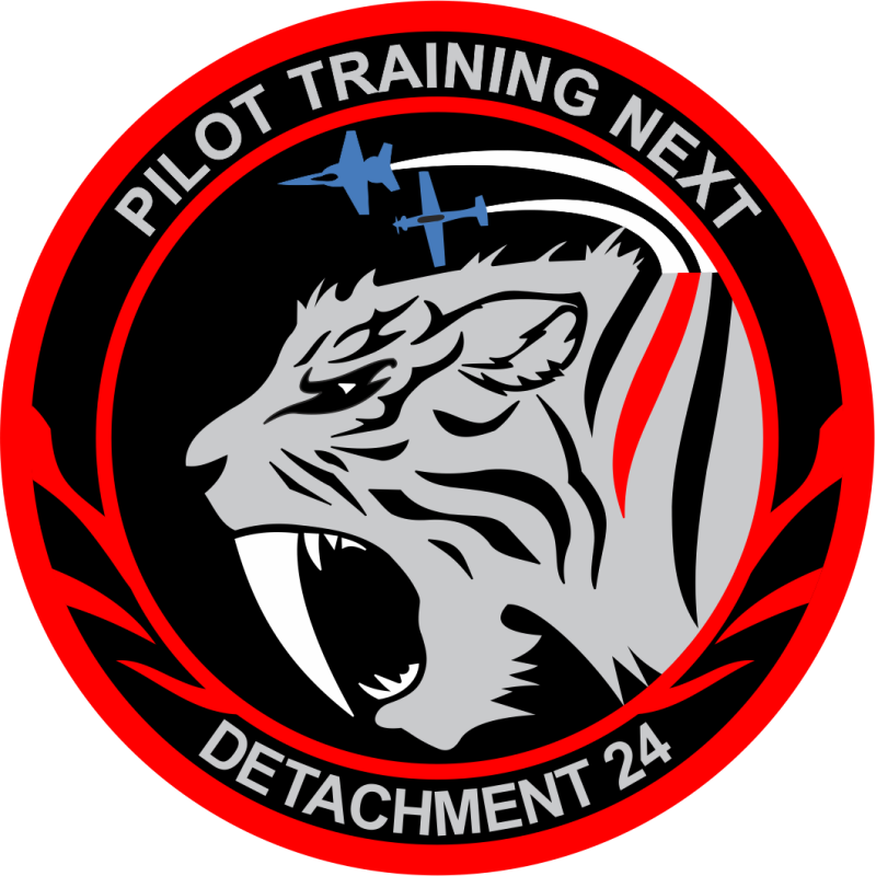 Det 24 PTN Pilot Training Next Full Color Sticker