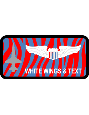 Image for Det 24 Blue/Red Tiger Stripes Name Tag