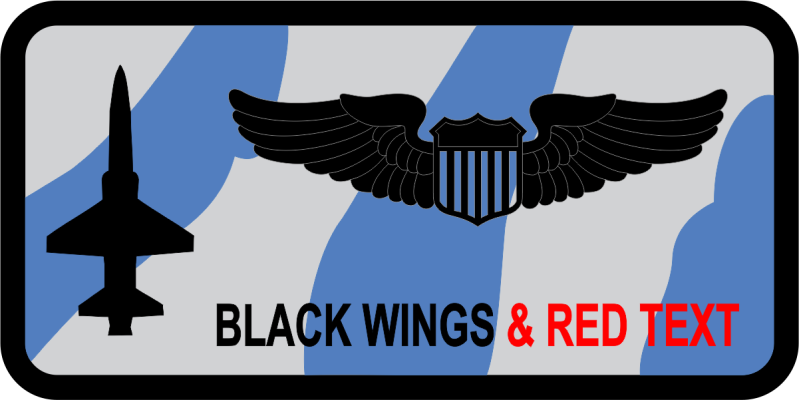 Det 24 Blue/Gray Tiger Stripes Name Tag