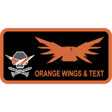 Image for SWAT Black/Orange Name Tag