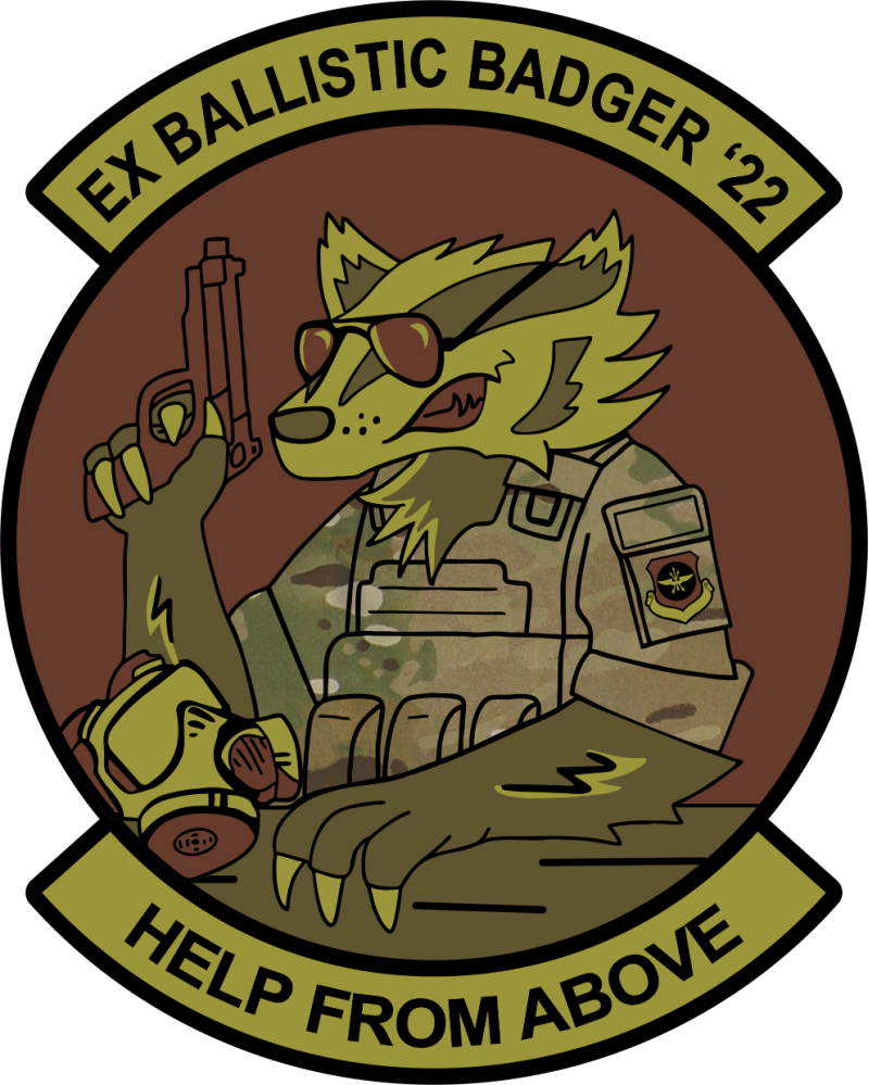 375 AES Ex Ballistic Badger OCP Patch '22