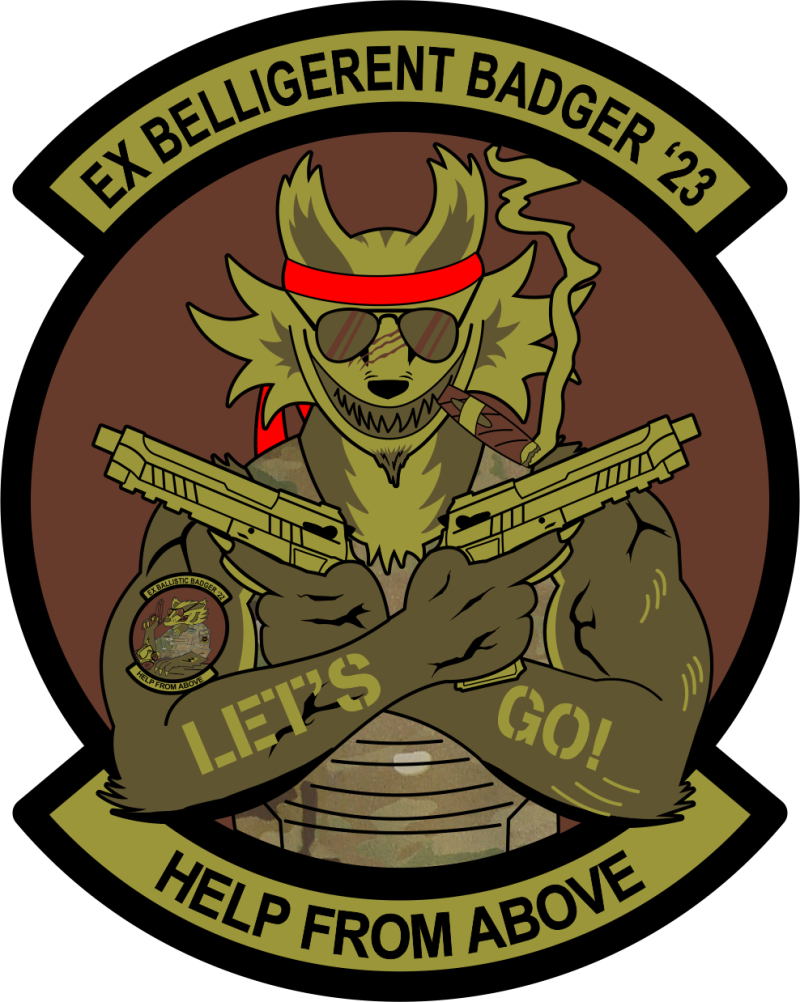 375 AES Ex Ballistic Badger OCP Patch '23
