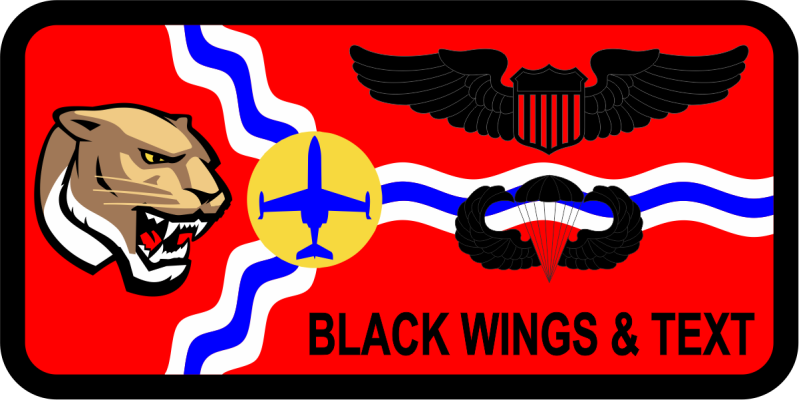 458 AS Red Cougar Name Tag