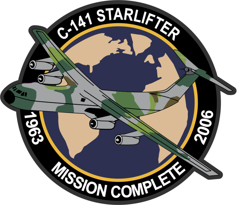 375 AES C-141 Starlifter Mission Complete Patch