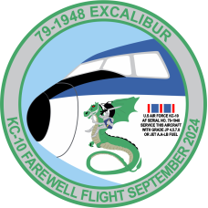 Image for 375 AES KC-10 Farewell Flight PVC Patch