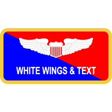 Image for 375 AMW Red and Blue Name Tag