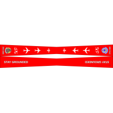 Image for 375 AES Red Flight Scarf, Scott AFB
