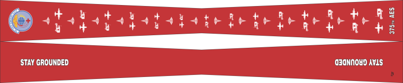 375 AES Flight Scarf, Scott AFB