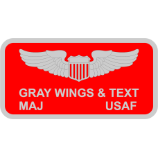 Image for 4 TS Red Name Tag